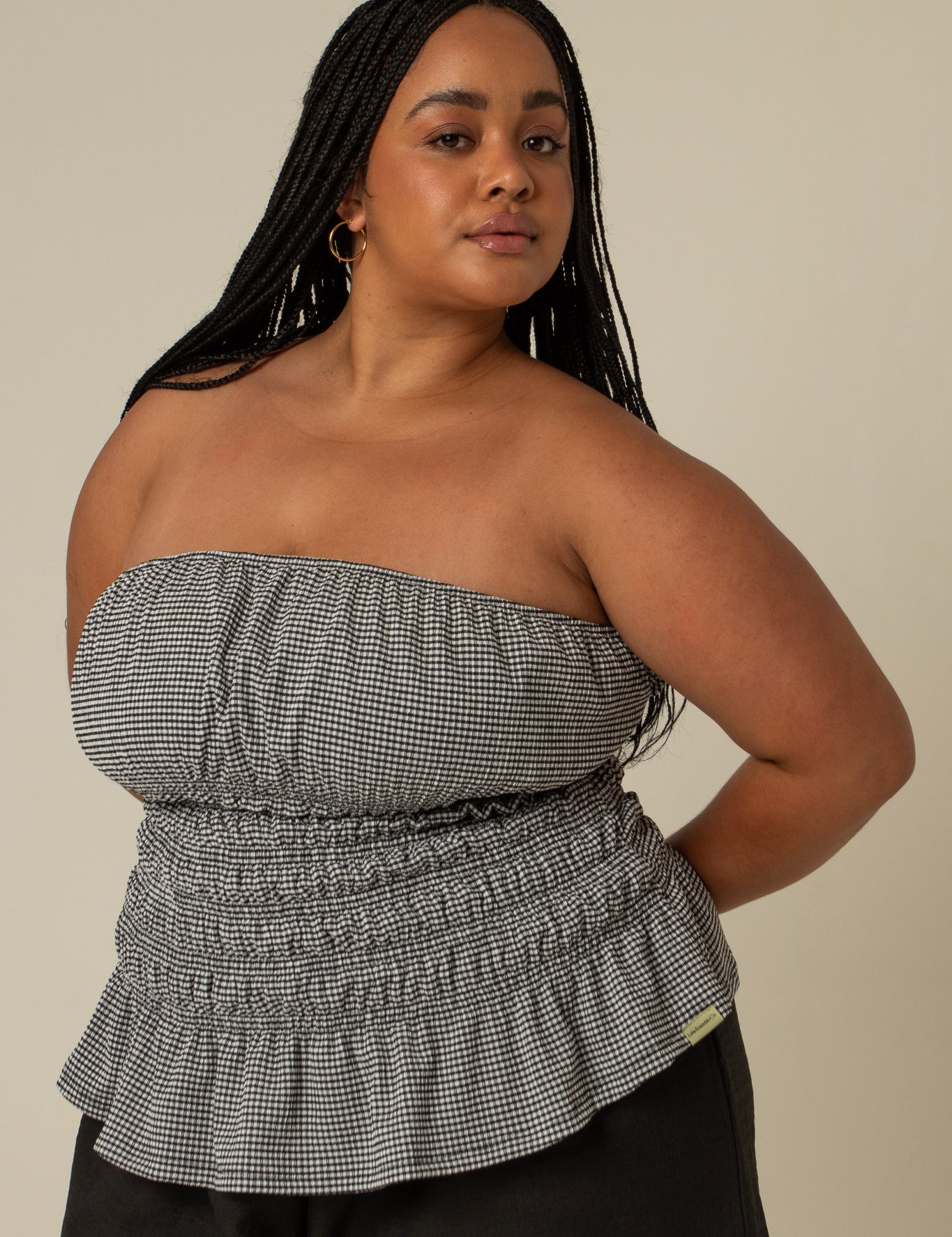 blusa rancho | blusa sem alças lastex