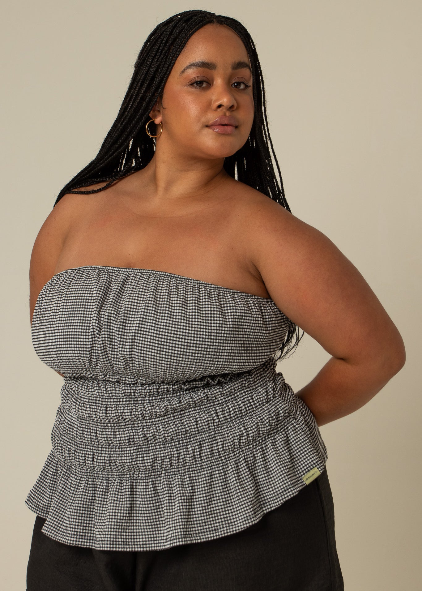 blusa rancho | blusa sem alças lastex