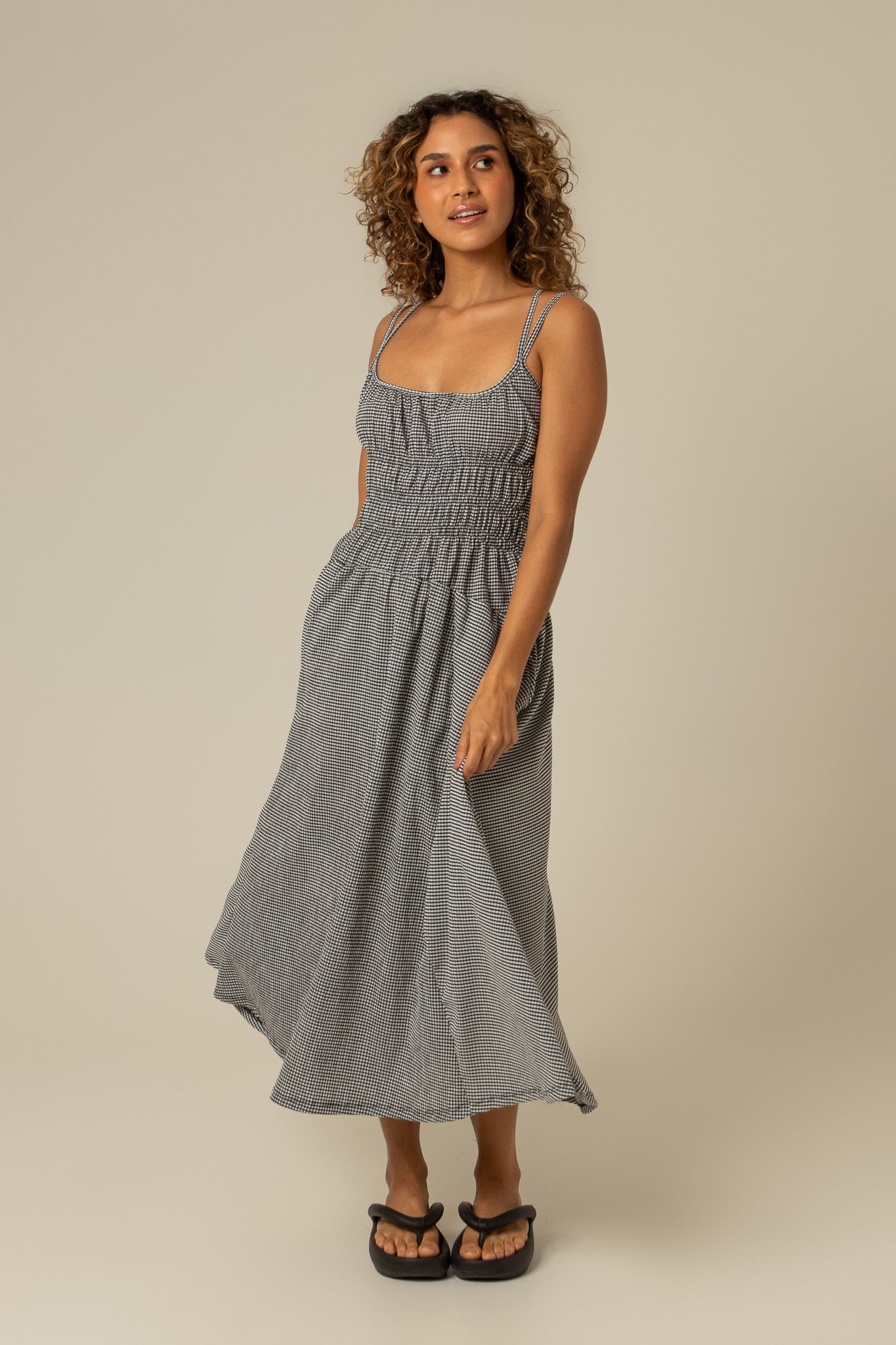 vestido rancho | vestido midi lastex