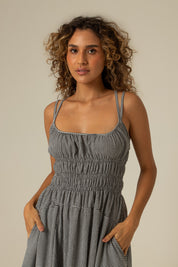 vestido rancho | vestido midi lastex