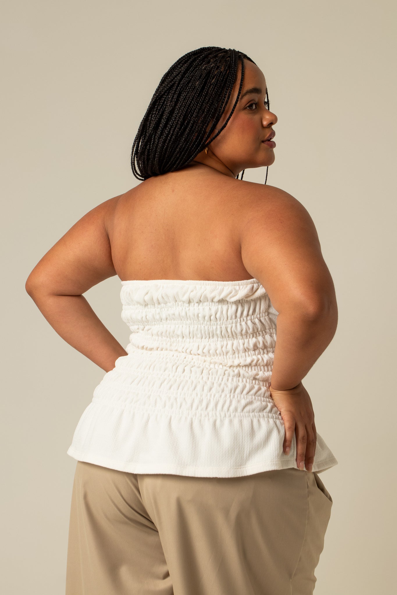 blusa rancho | blusa sem alças lastex