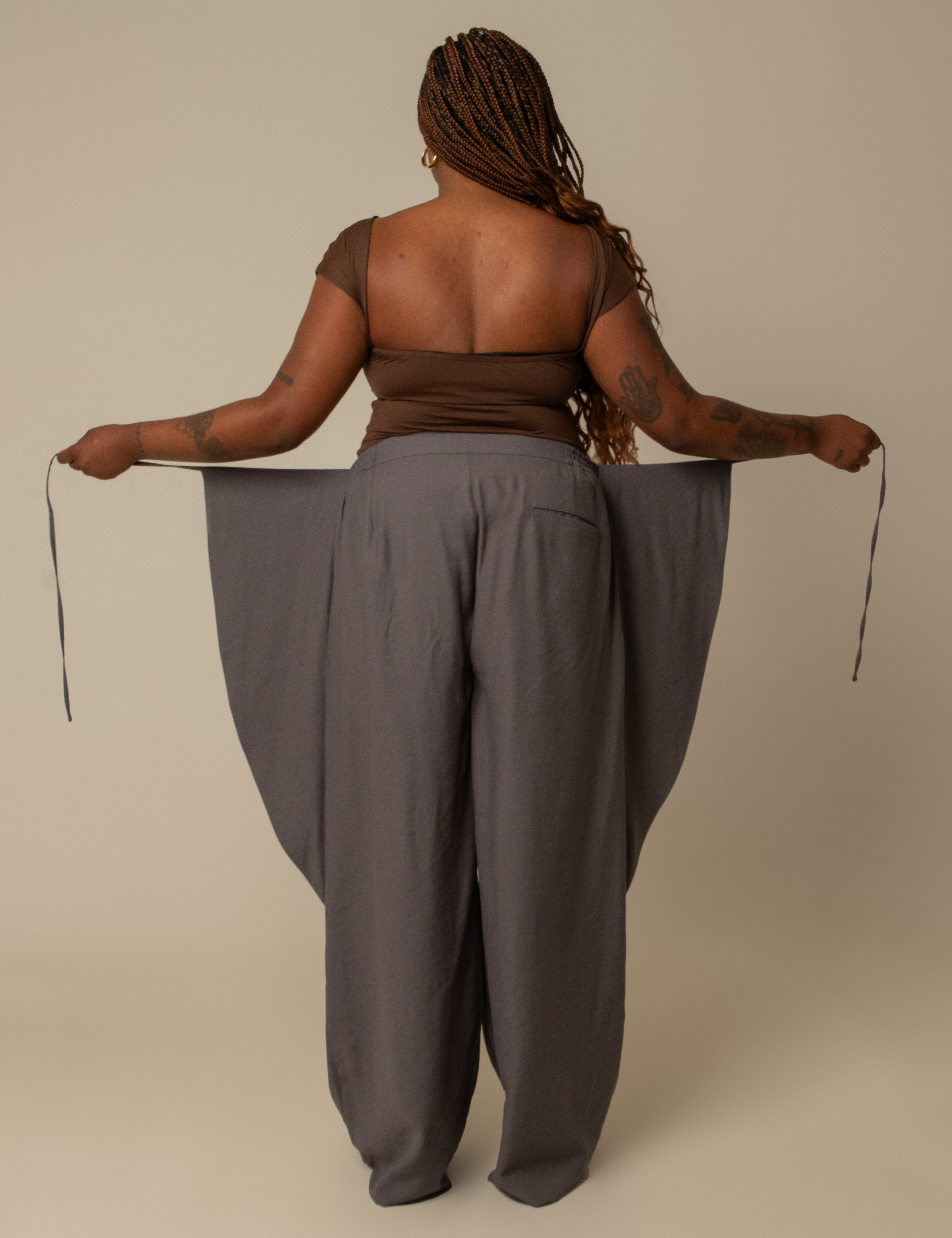 calça guapa | calça alfaiataria amarração