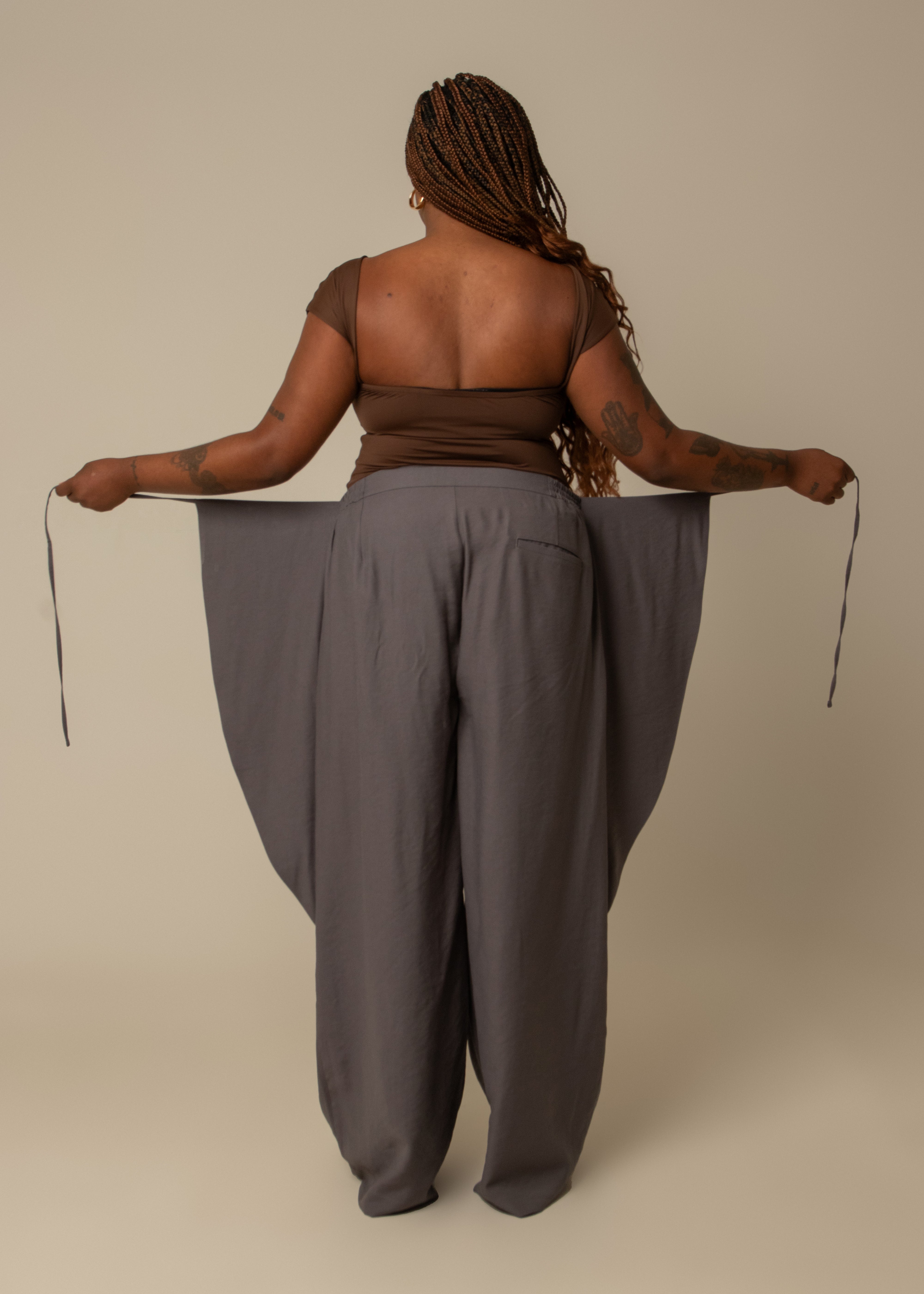 calça guapa | calça alfaiataria amarração