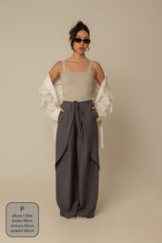 calça guapa | calça alfaiataria amarração