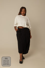 saia midi envelope com bolsos