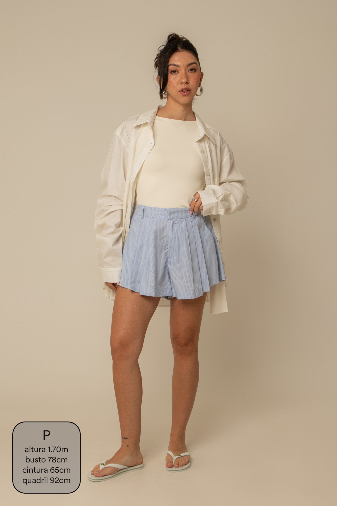 short guapa | short soltinho com pregas