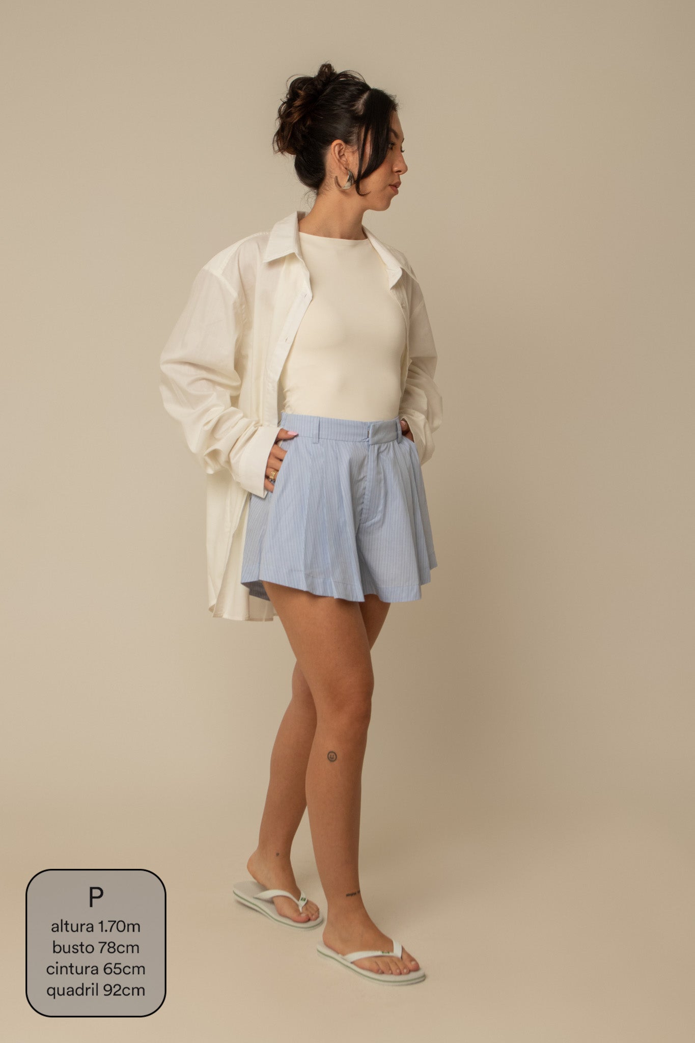short guapa | short soltinho com pregas