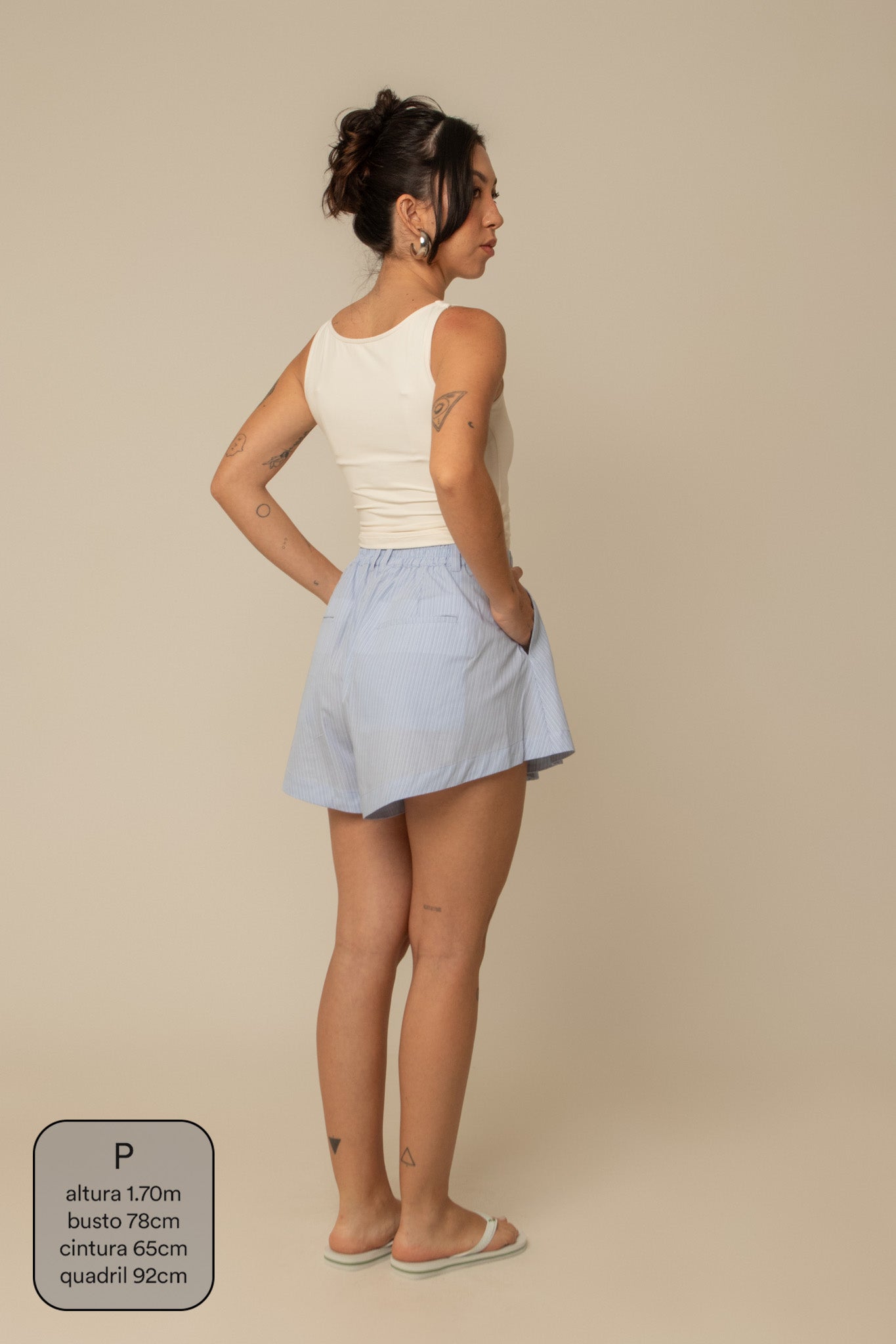 short guapa | short soltinho com pregas