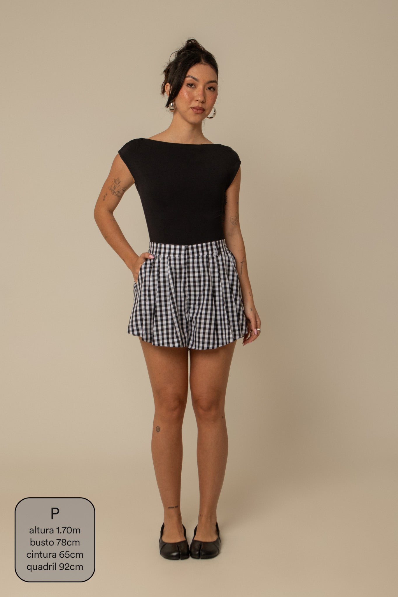 short guapa | short soltinho com pregas