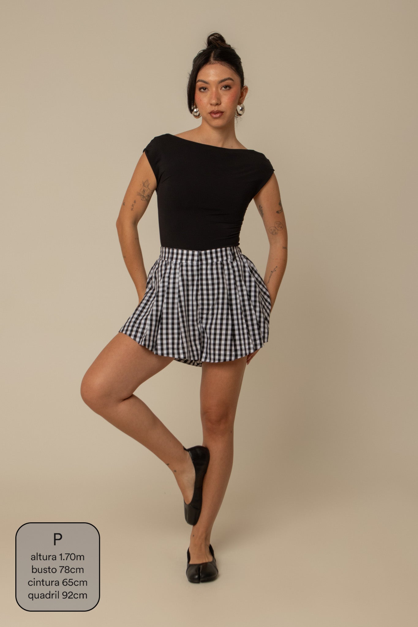 short guapa | short soltinho com pregas