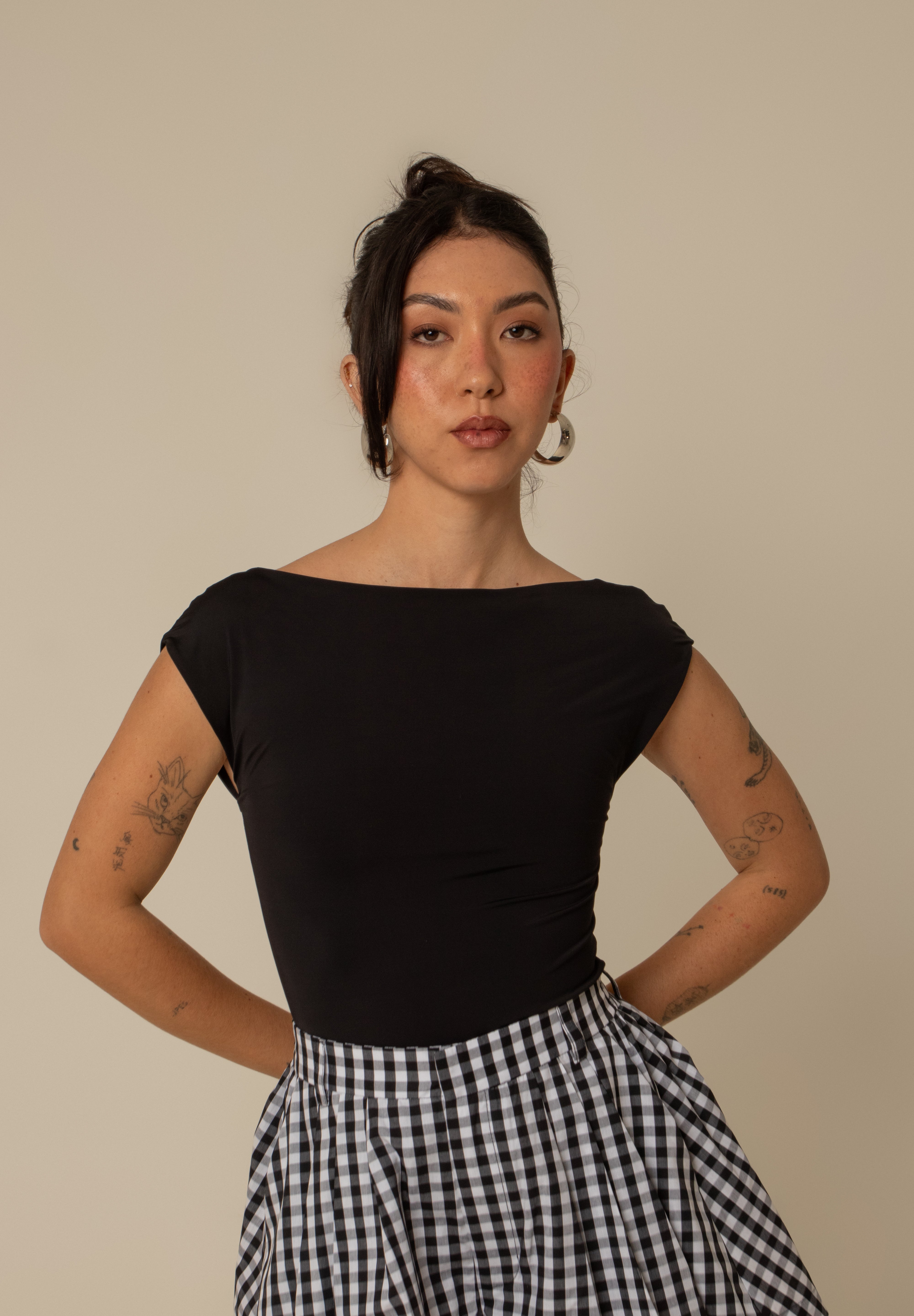 blusa guapa | blusa poliamida decote costas
