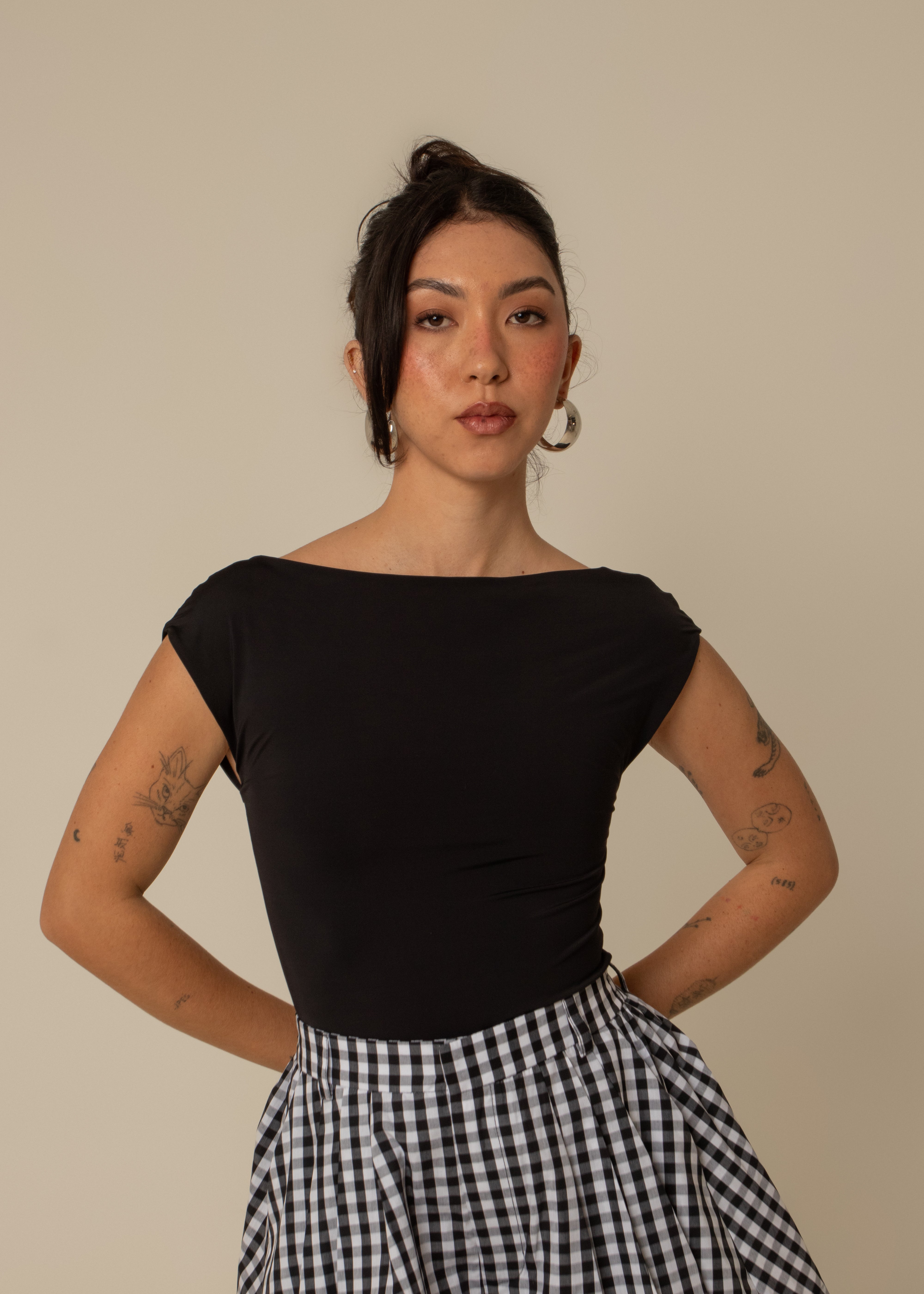 blusa guapa | blusa poliamida decote costas