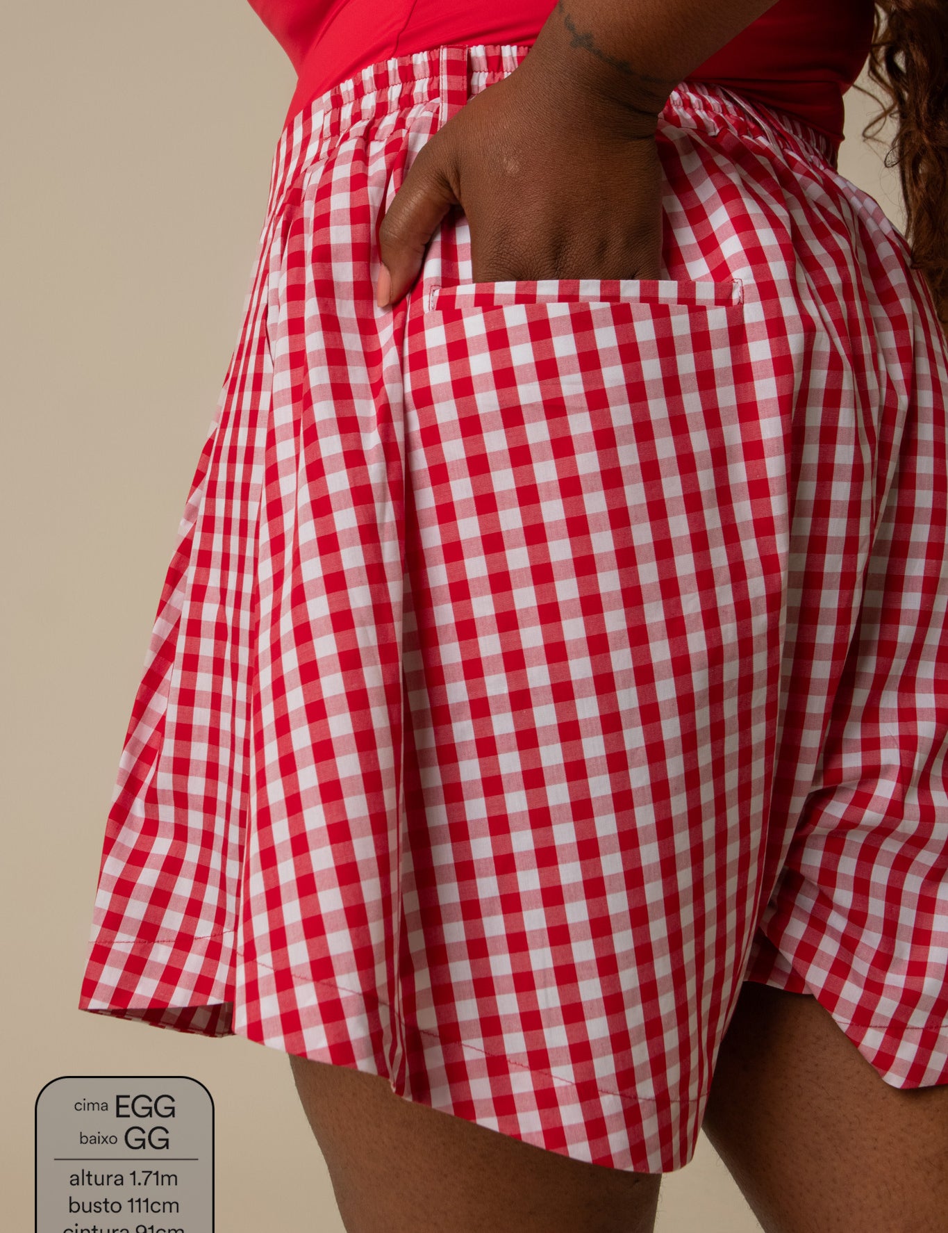 short guapa | short soltinho com pregas