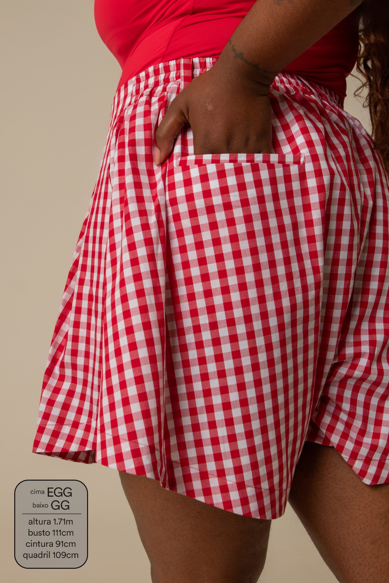 short guapa | short soltinho com pregas