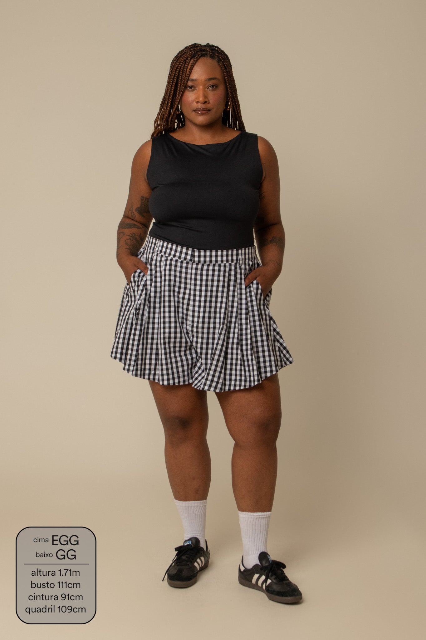 short guapa | short soltinho com pregas