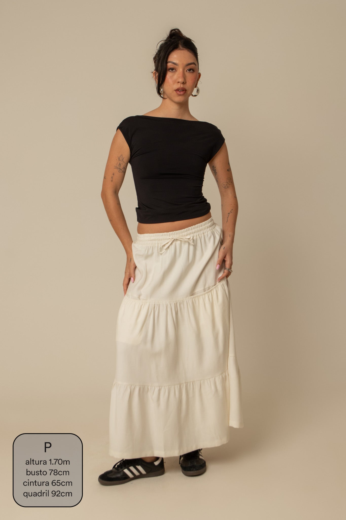 saia guapa | saia longa com bolsos