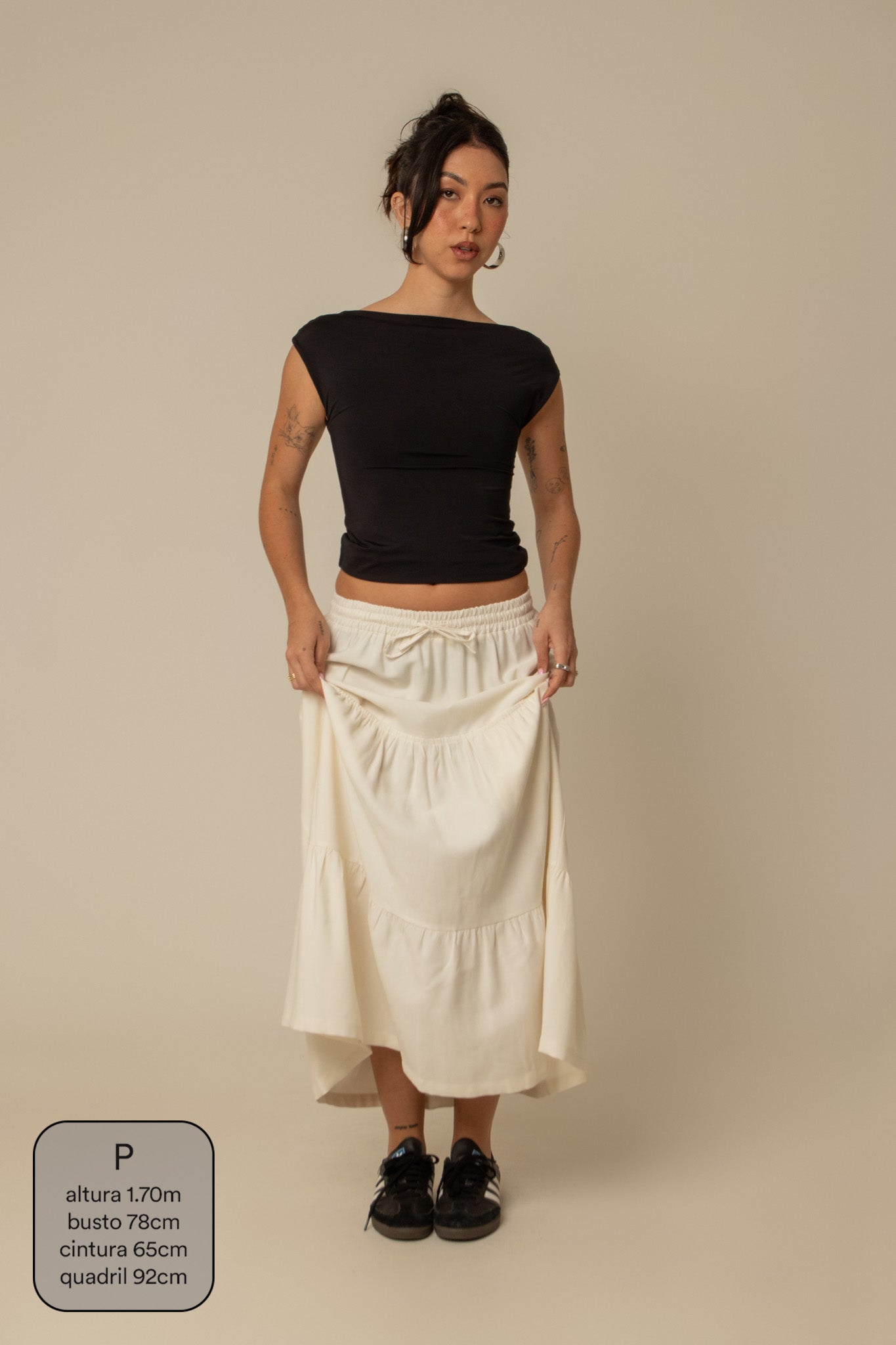 saia guapa | saia longa com bolsos