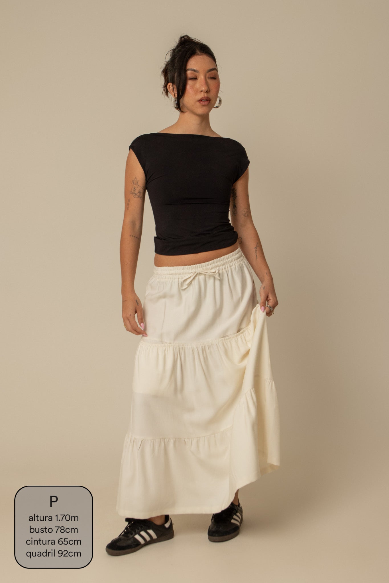 saia guapa | saia longa com bolsos