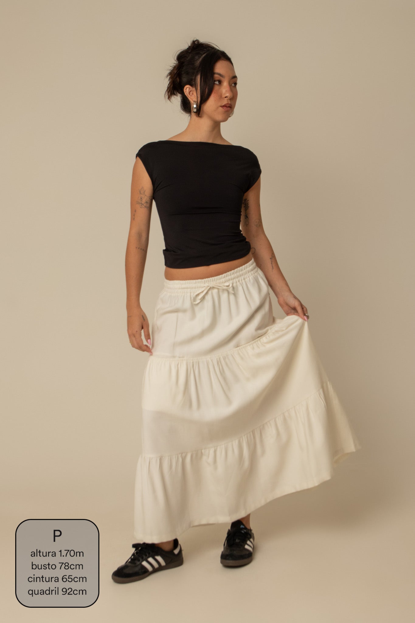 saia guapa | saia longa com bolsos