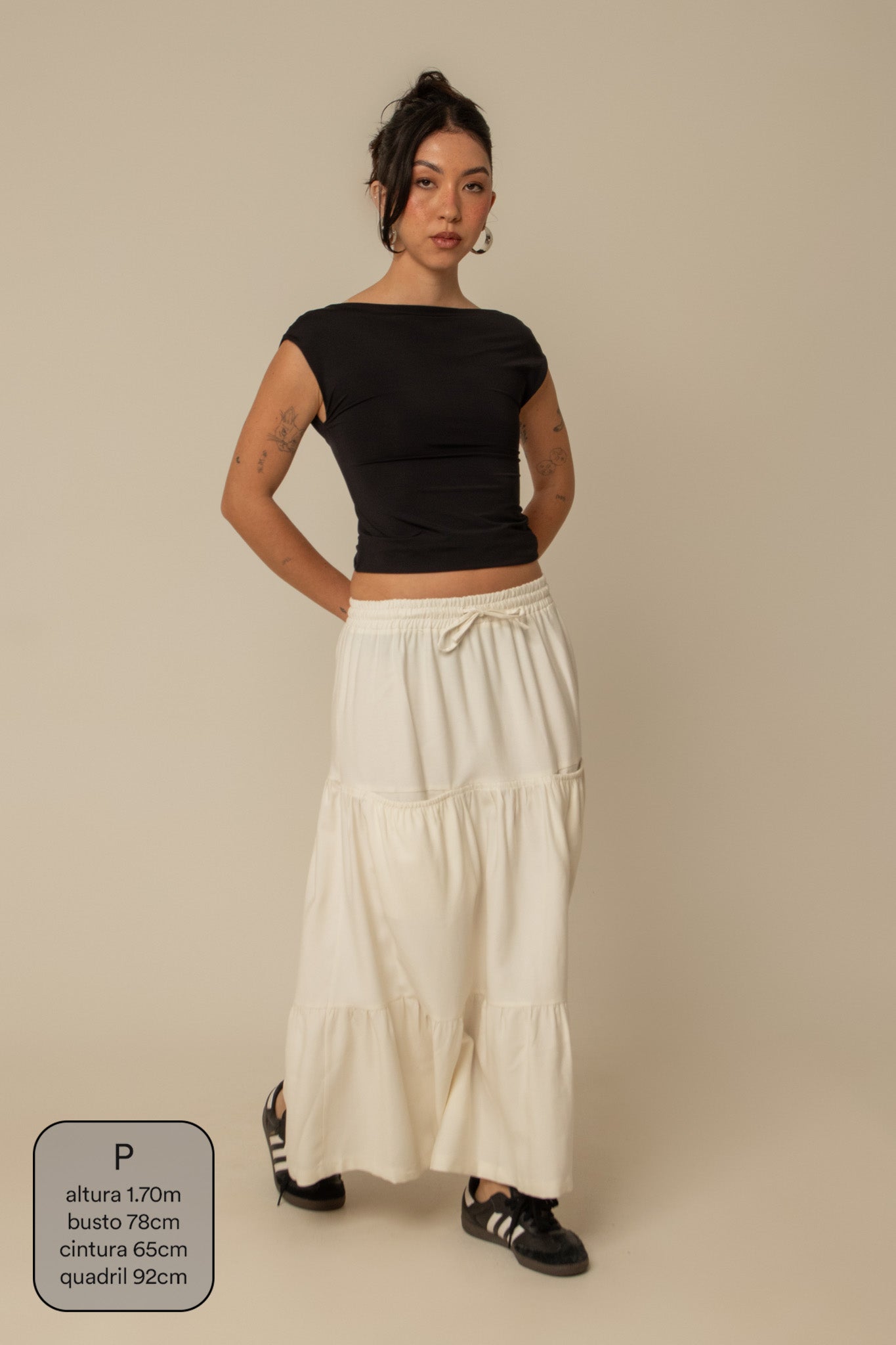 saia guapa | saia longa com bolsos