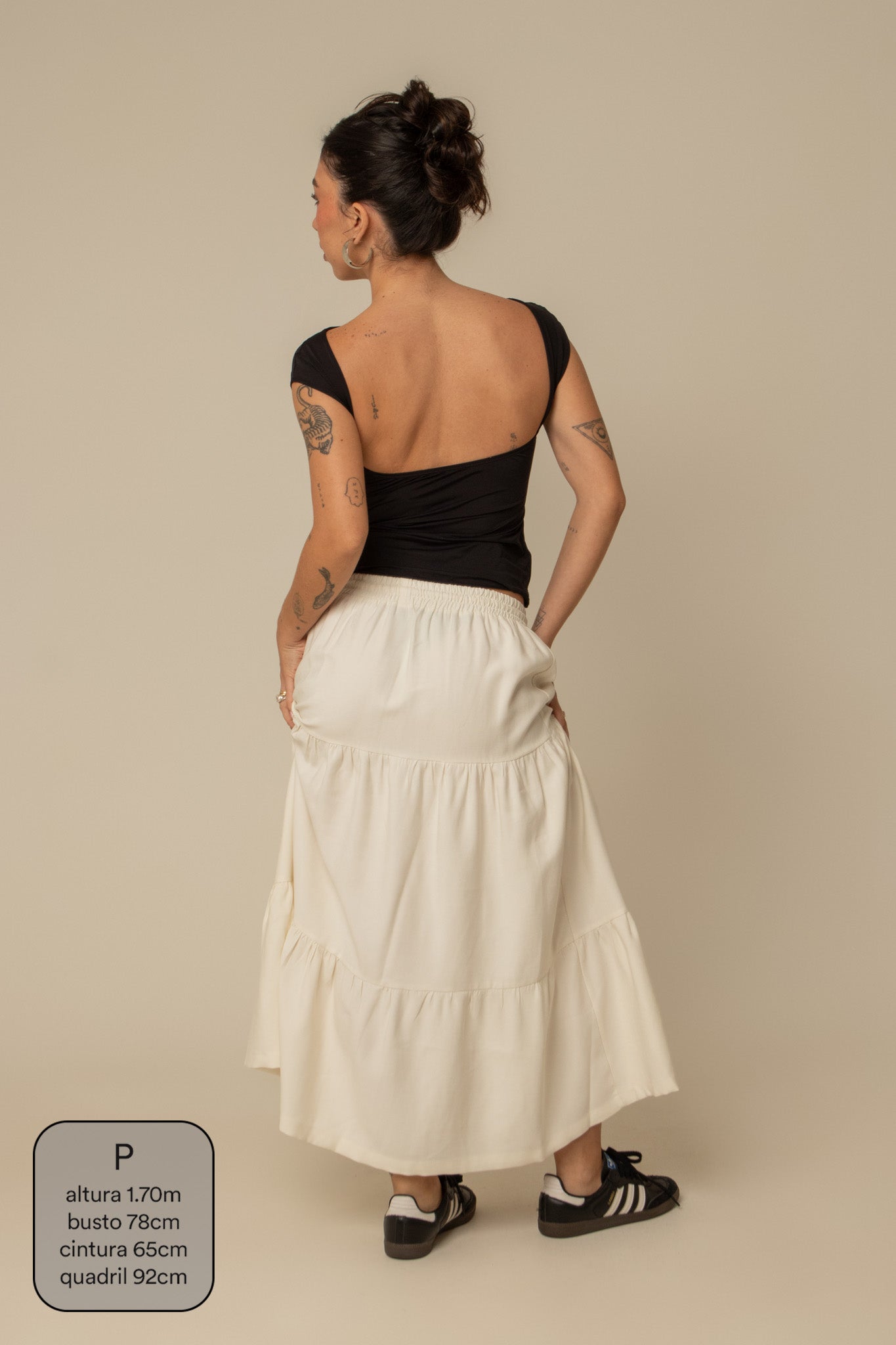 saia guapa | saia longa com bolsos