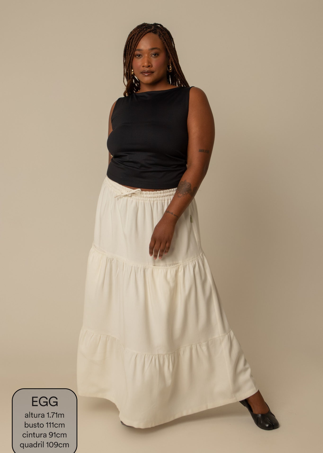 saia guapa | saia longa com bolsos