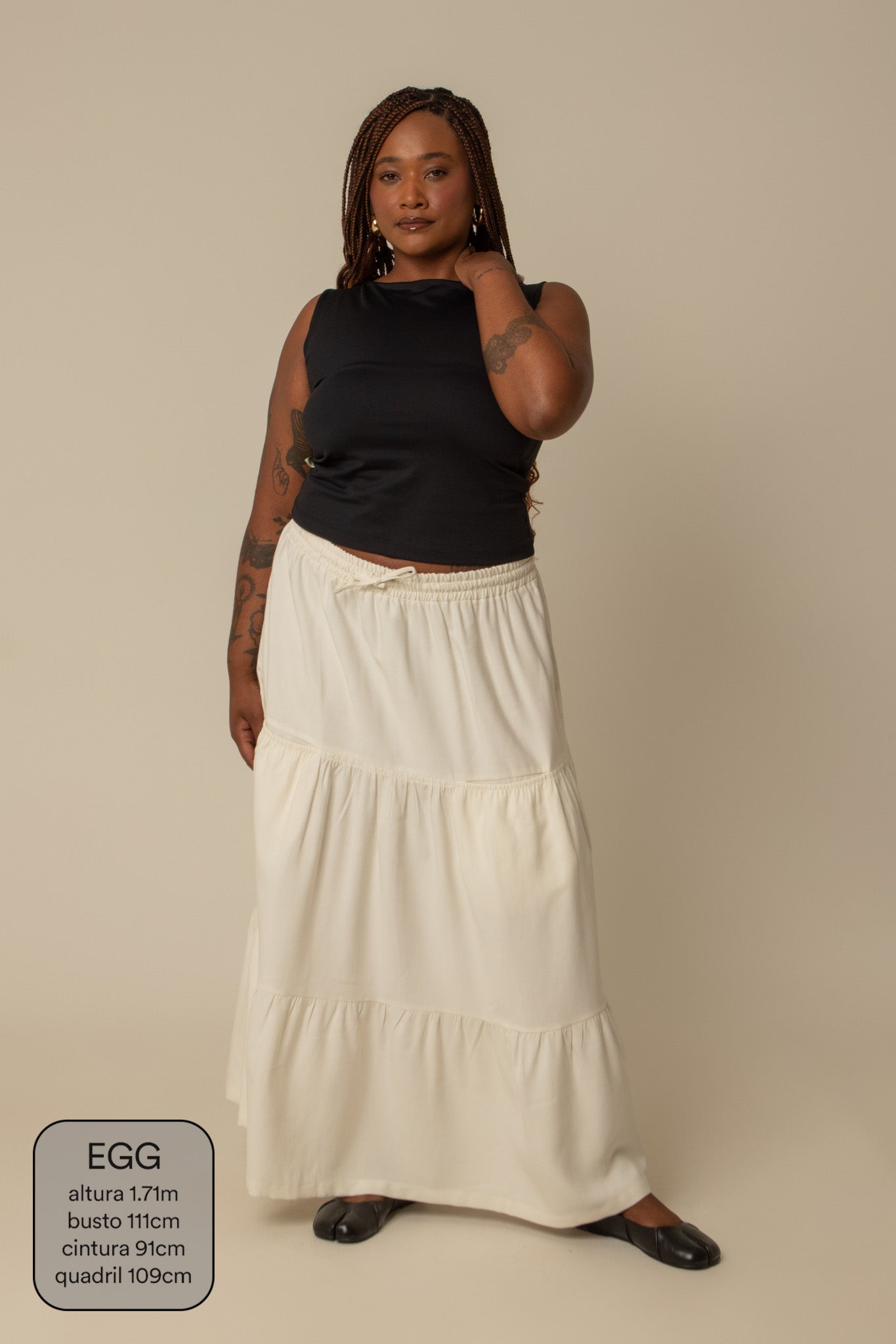 saia guapa | saia longa com bolsos