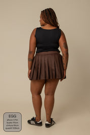 mini saia shorts plissada chefa