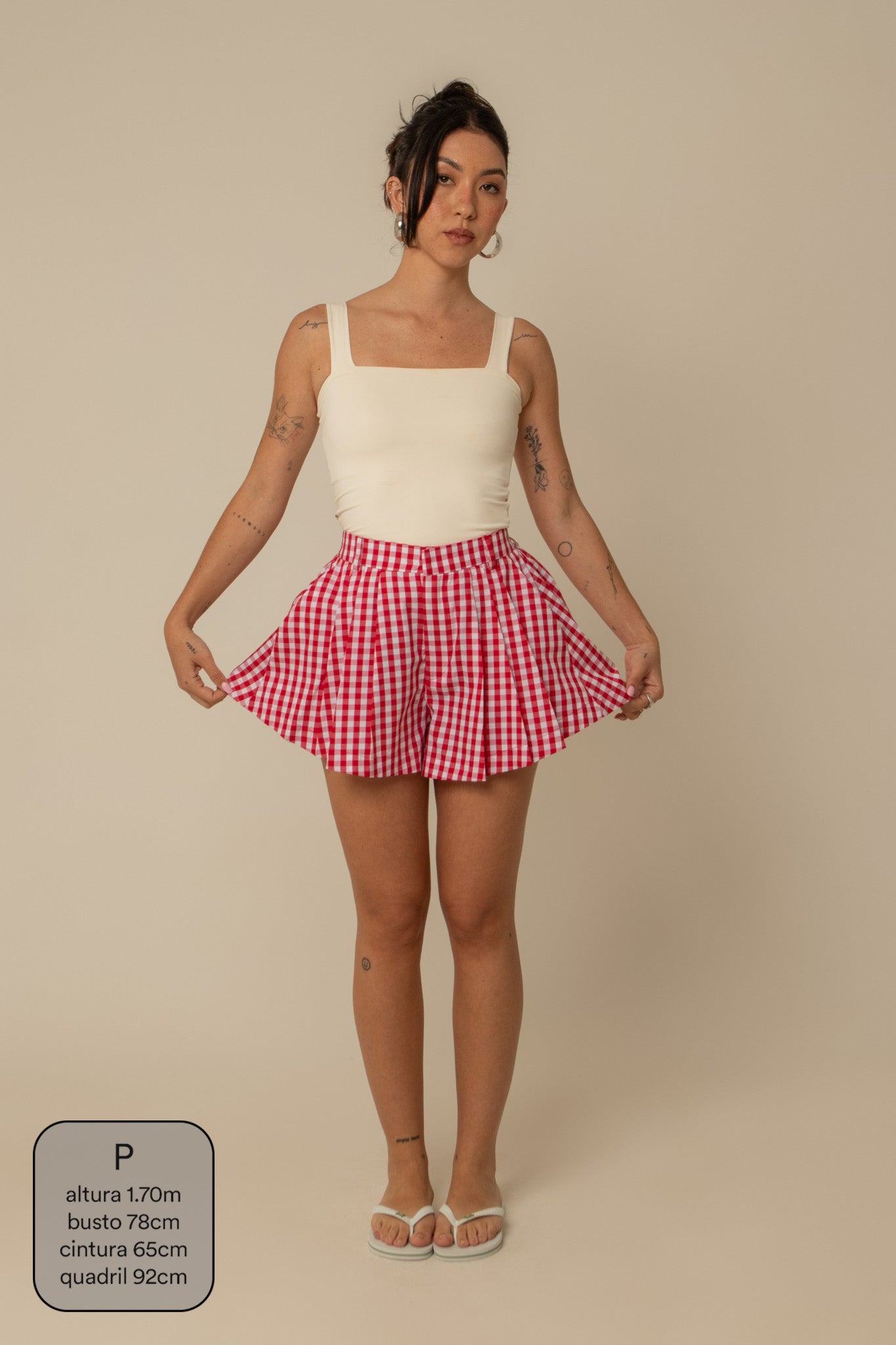short guapa | short soltinho com pregas