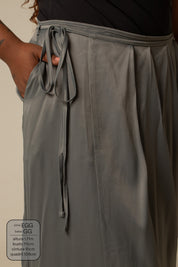 saia midi envelope com bolsos