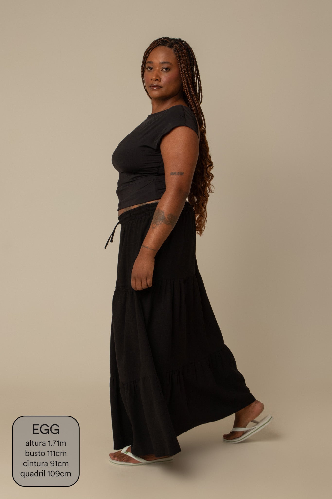 saia guapa | saia longa com bolsos