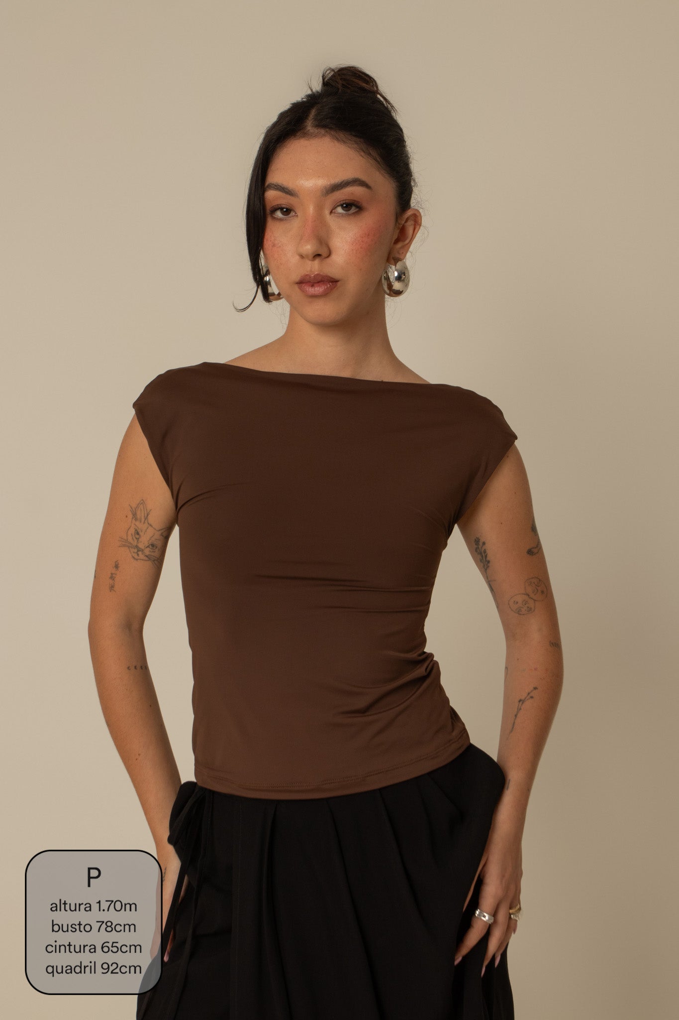 blusa guapa | blusa poliamida decote costas