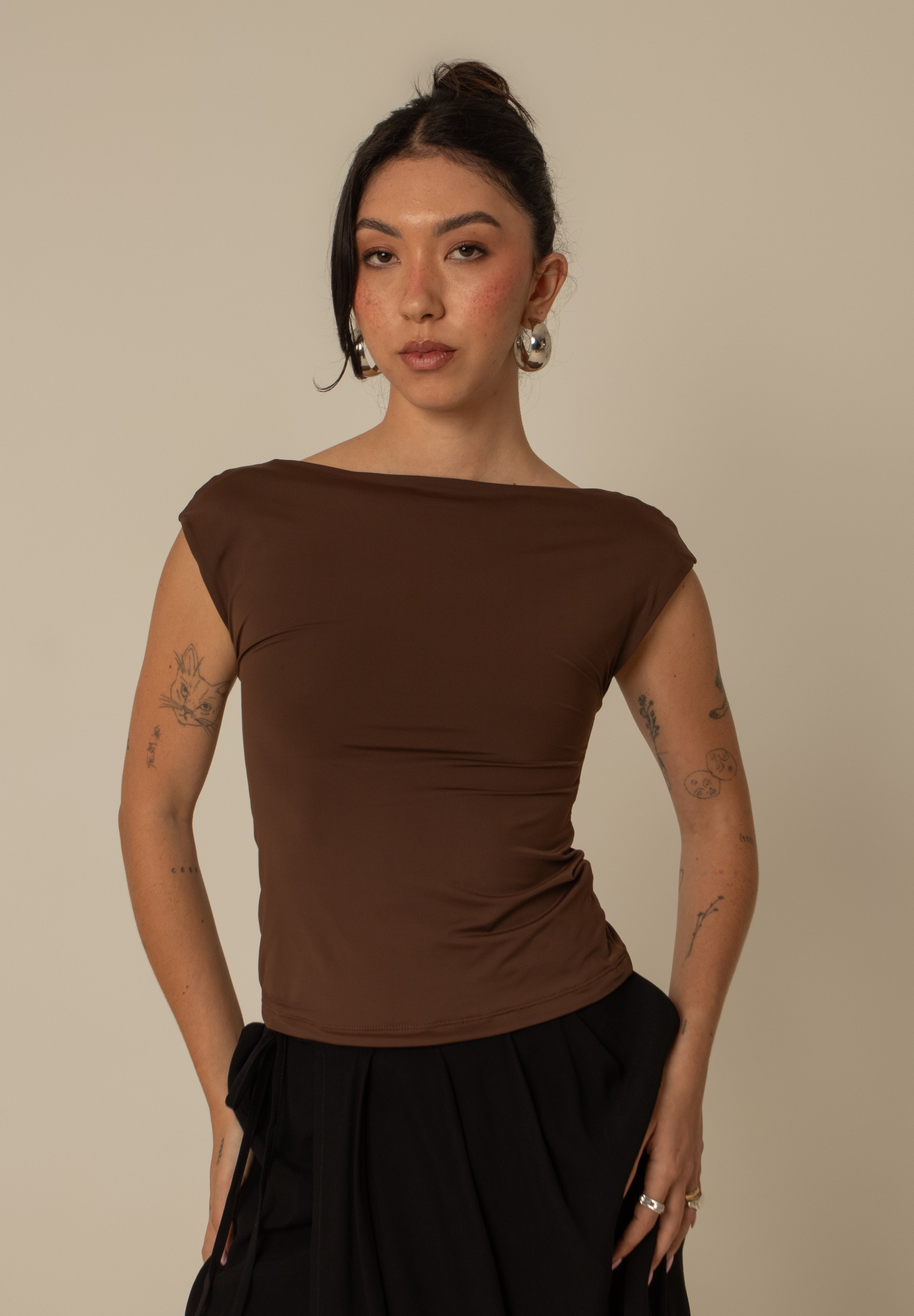 blusa guapa | blusa poliamida decote costas