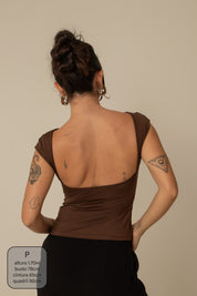 blusa guapa | blusa poliamida decote costas