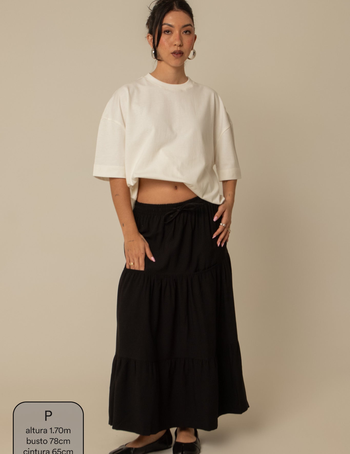 saia guapa | saia longa com bolsos