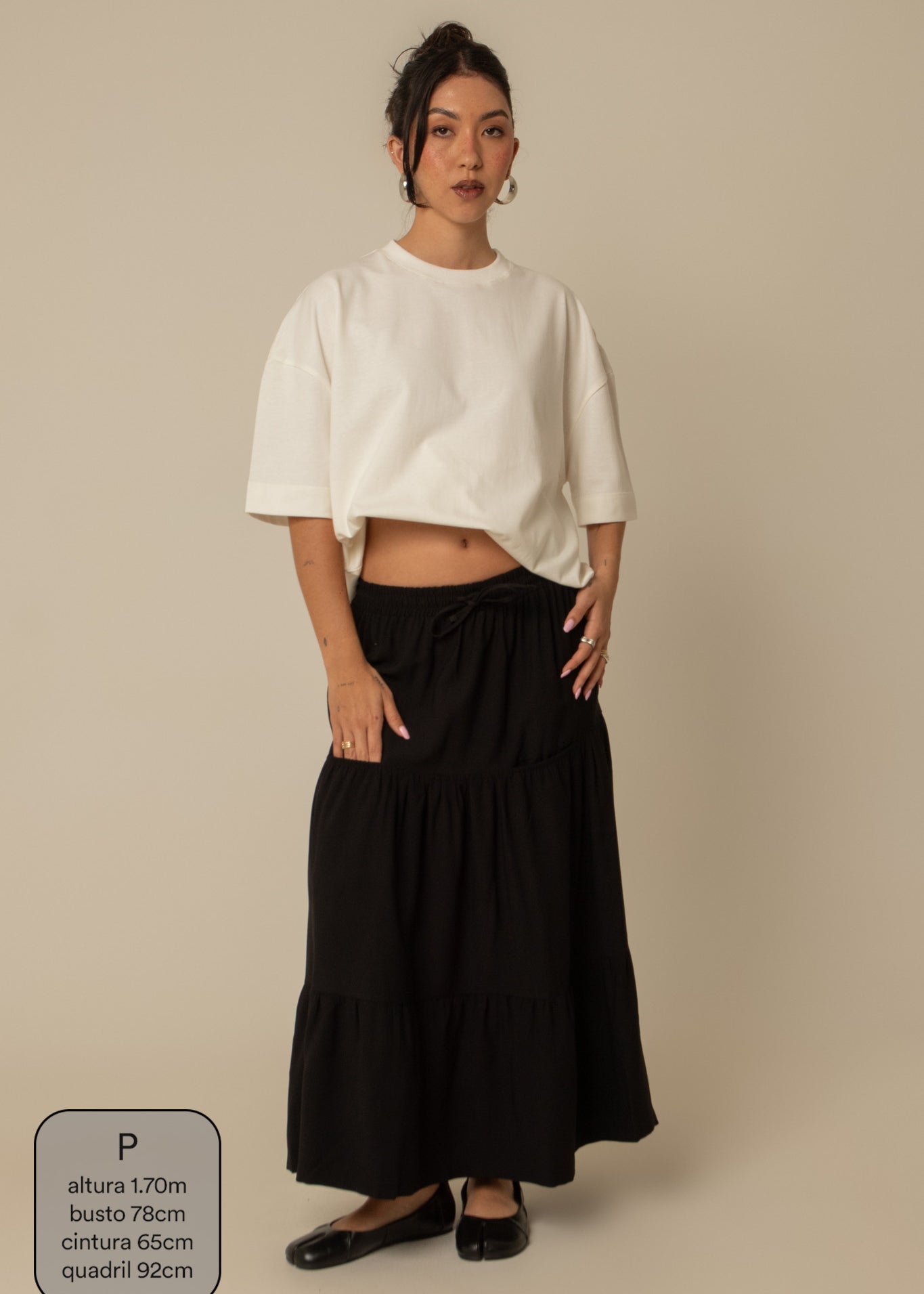 saia guapa | saia longa com bolsos