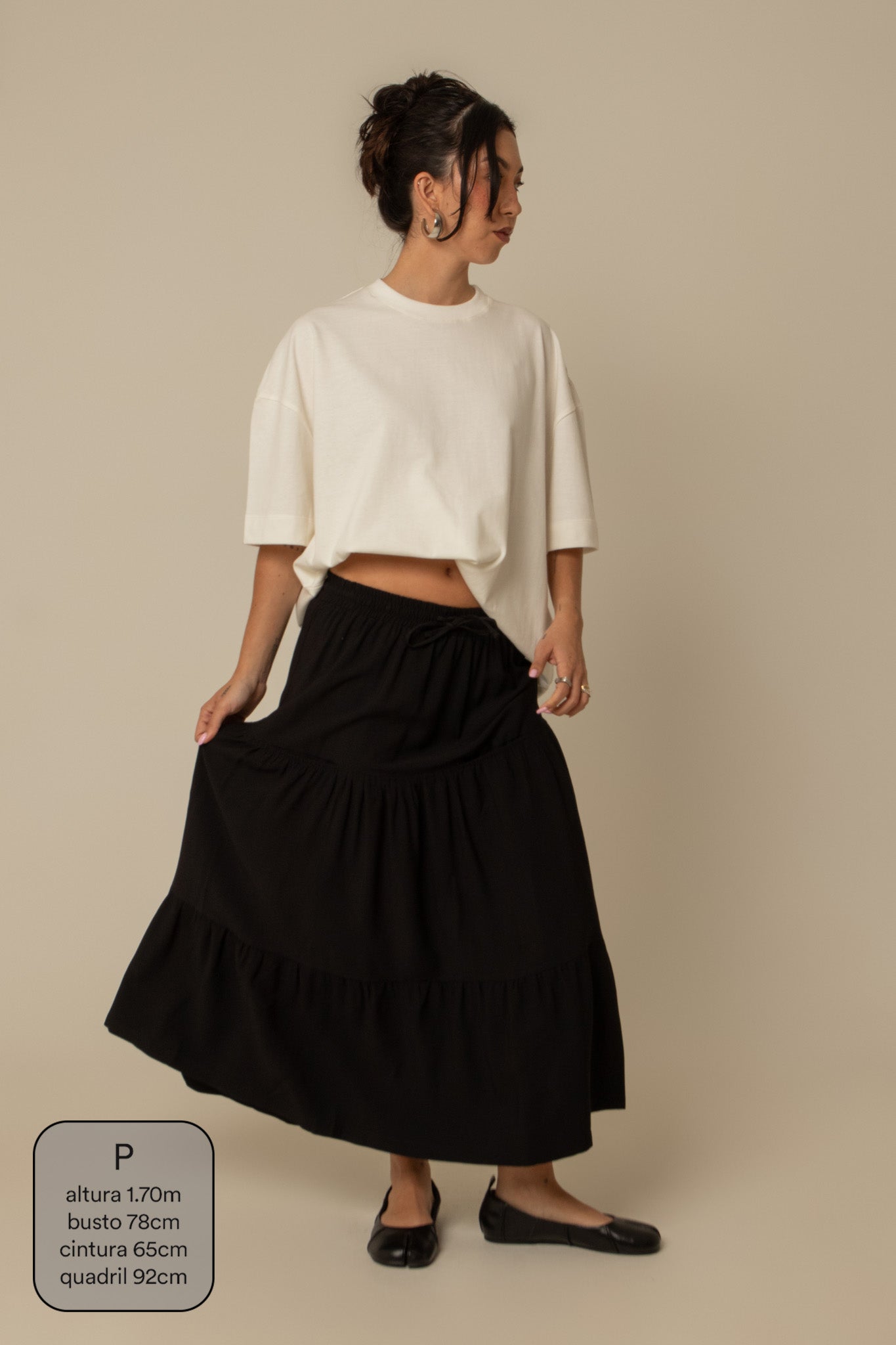 saia guapa | saia longa com bolsos