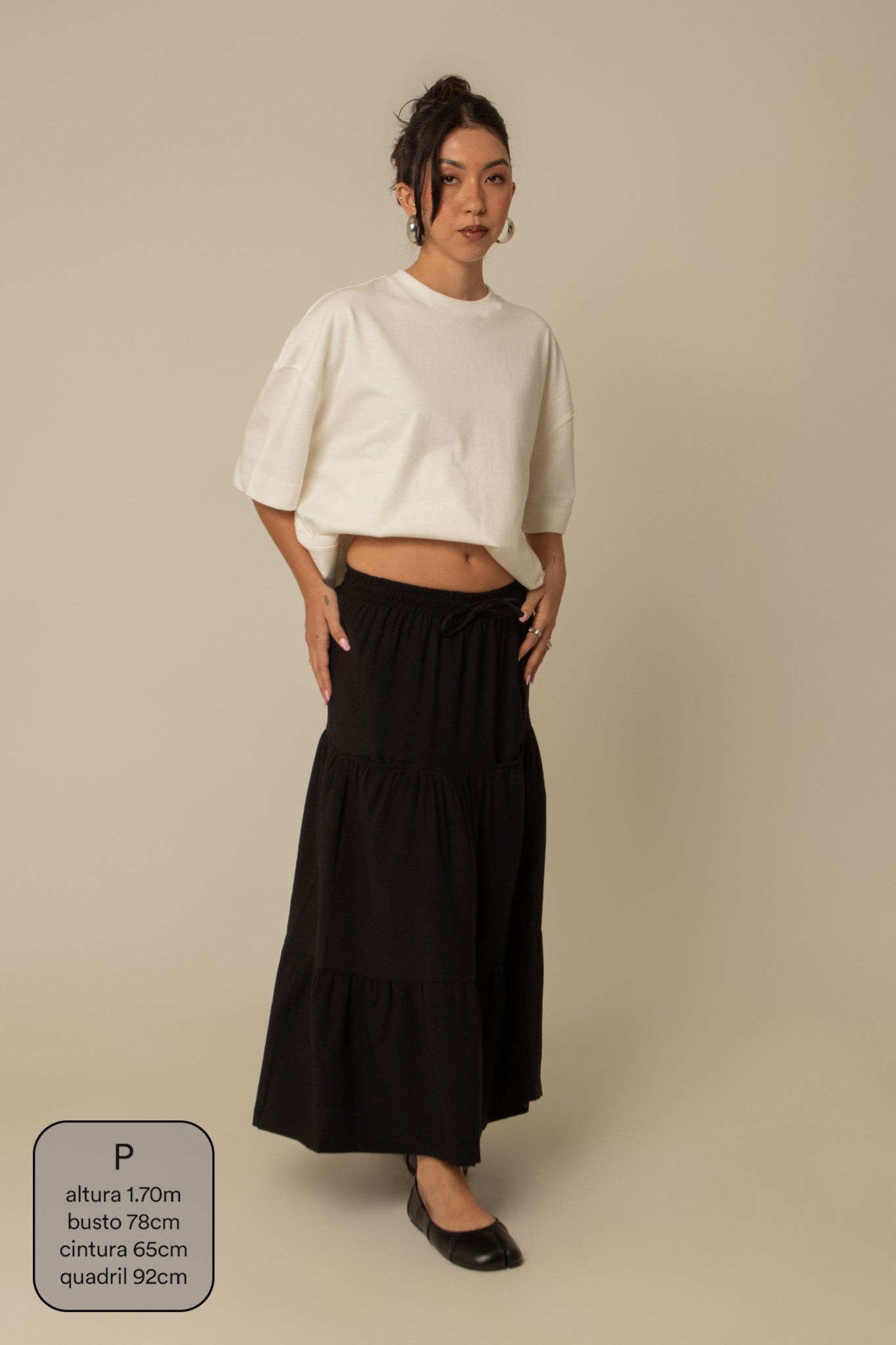 saia guapa | saia longa com bolsos