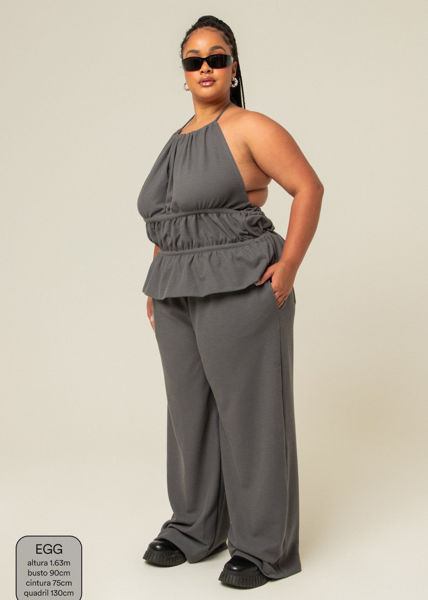 blusa comfy | top costas abertas ajustável