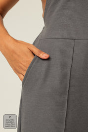 macacão comfy | macacão longo costas abertas