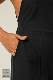 macacão comfy | macacão longo costas abertas