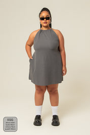 vestido comfy curto | vestido frente única
