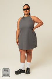 vestido comfy curto | vestido frente única