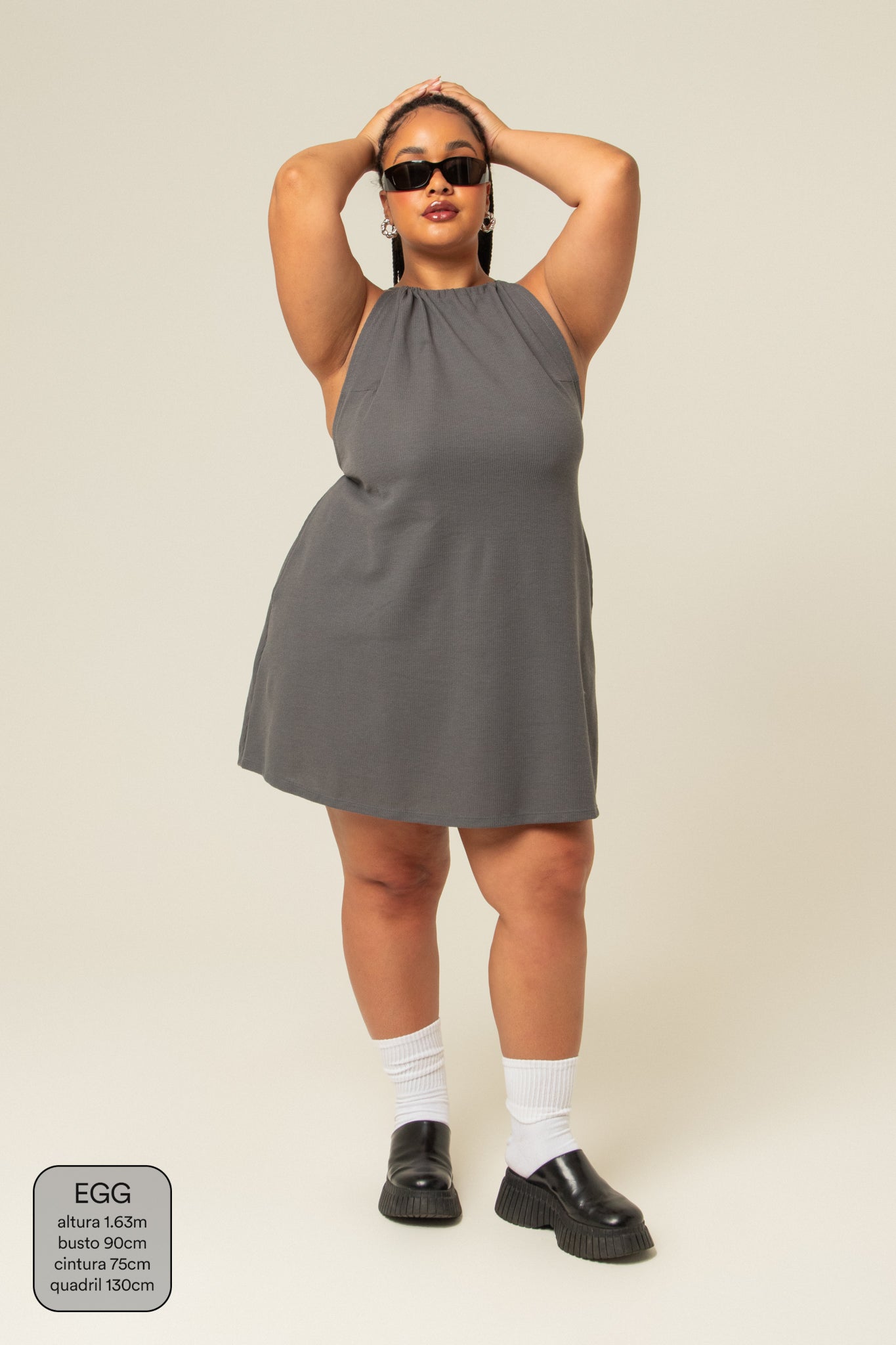 vestido comfy curto | vestido frente única