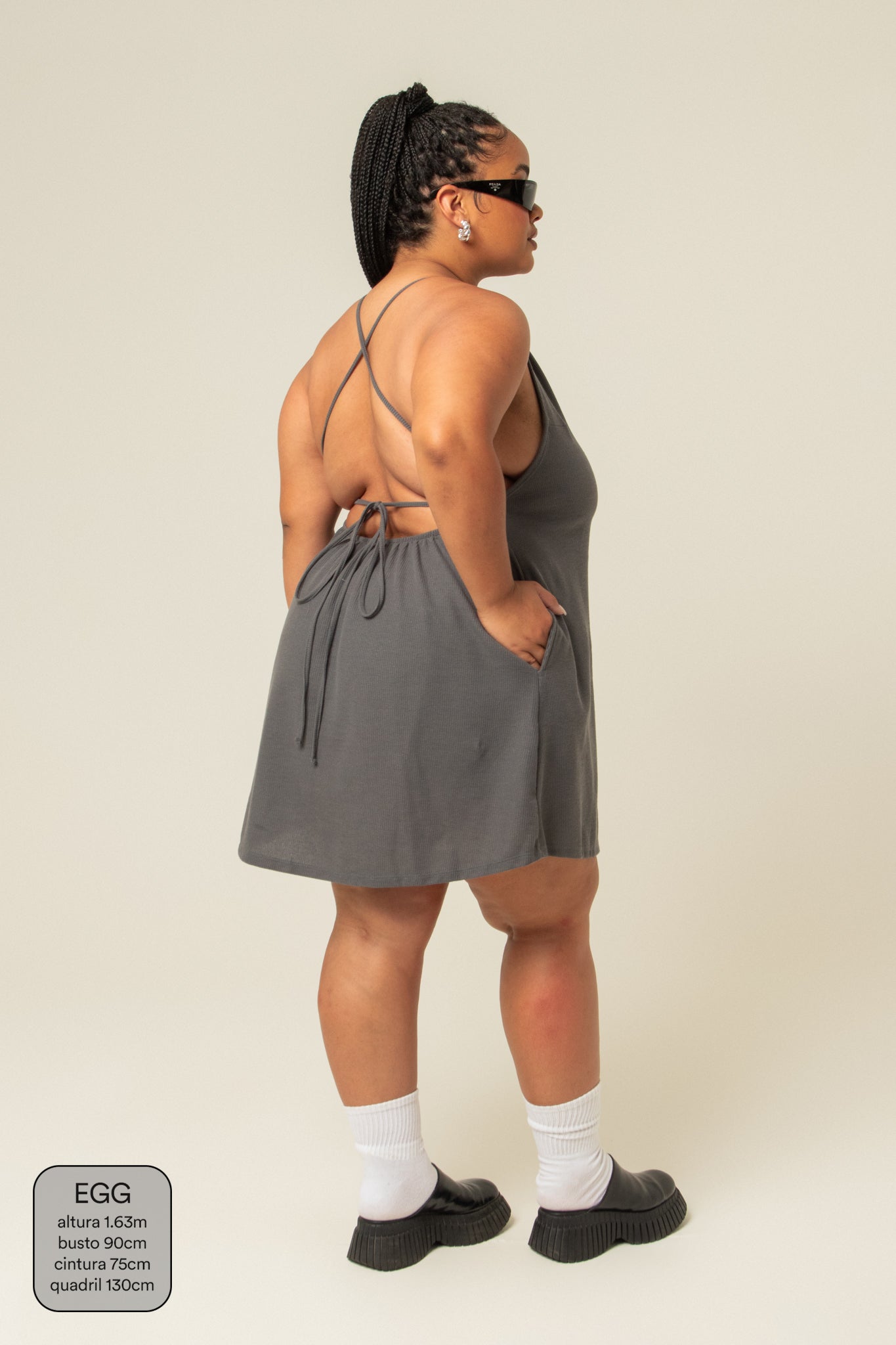 vestido comfy curto | vestido frente única