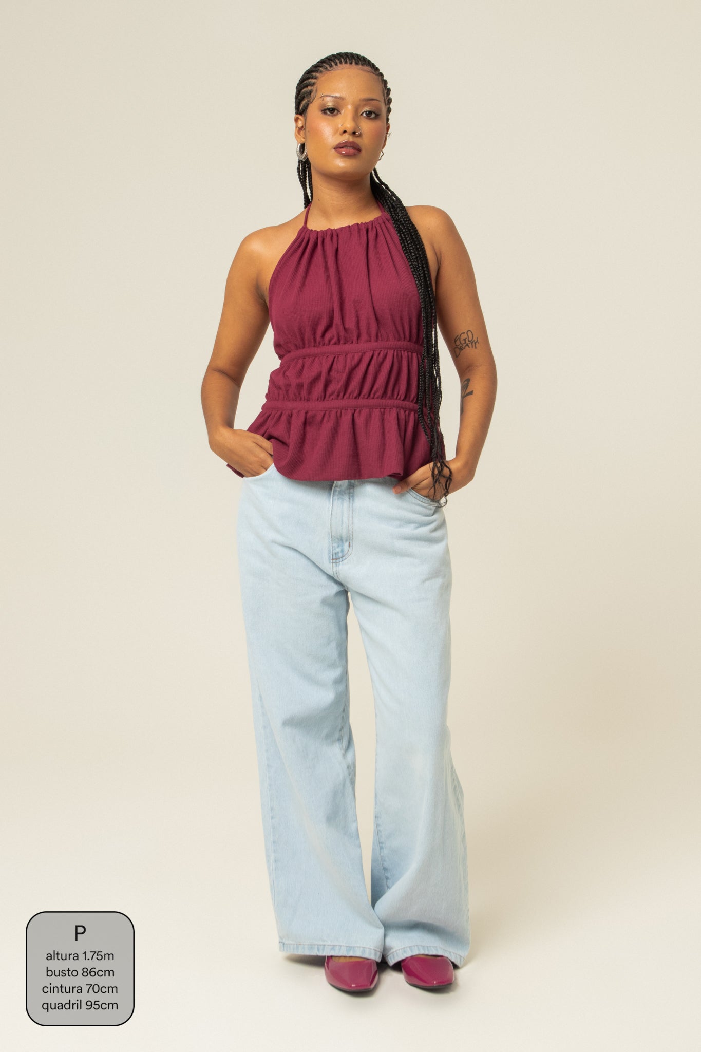 blusa comfy | top costas abertas ajustável