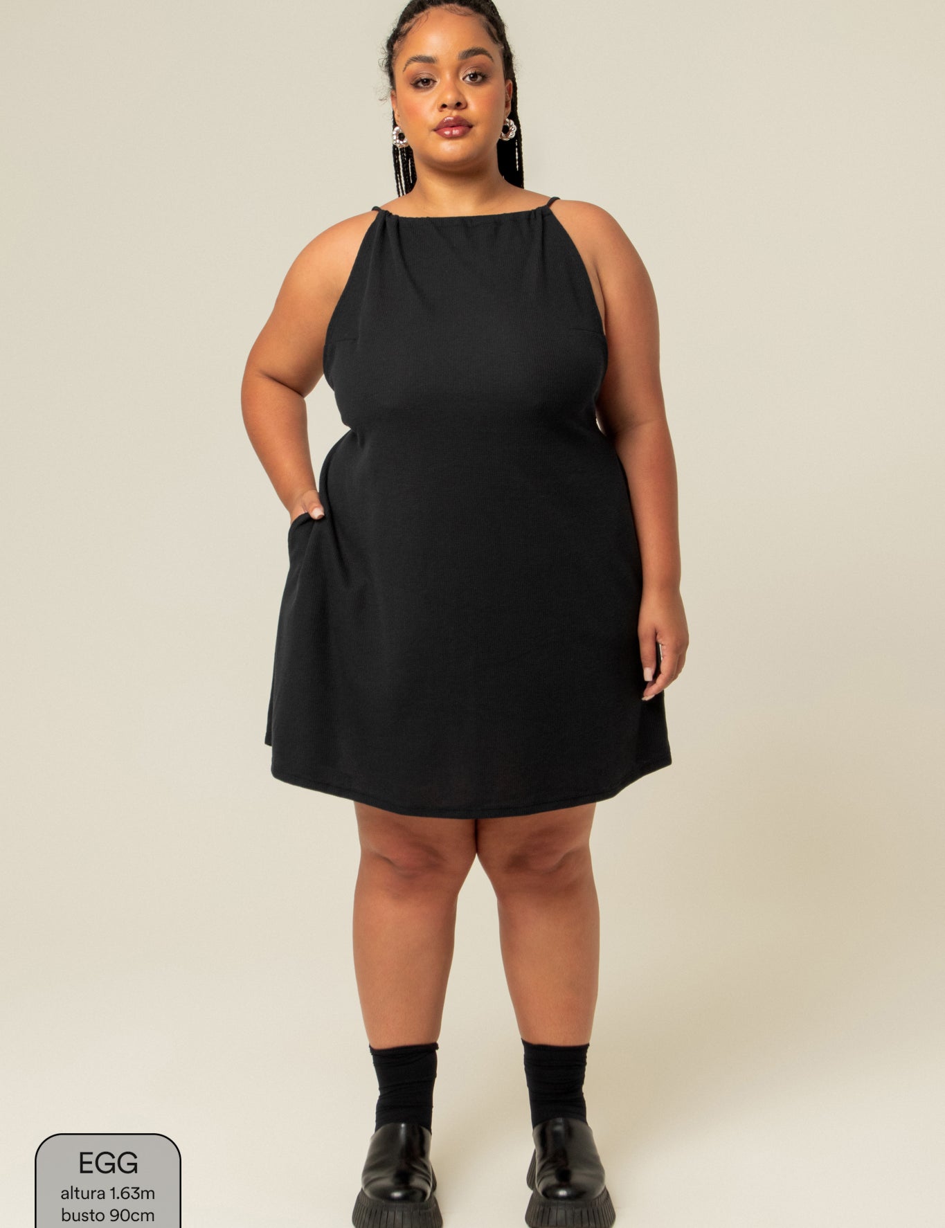 vestido comfy curto | vestido frente única