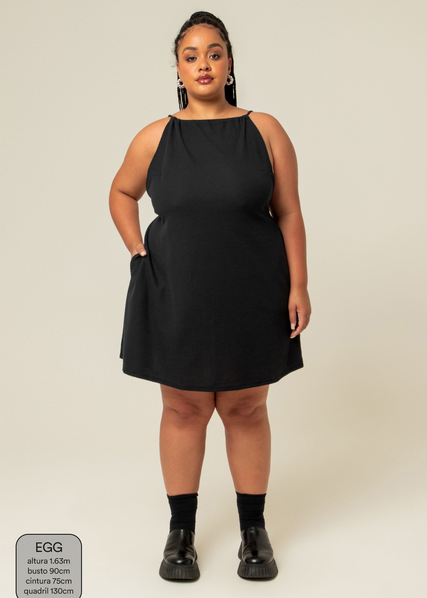 vestido comfy curto | vestido frente única