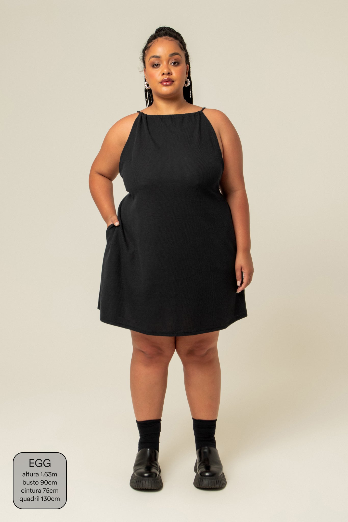 vestido comfy curto | vestido frente única