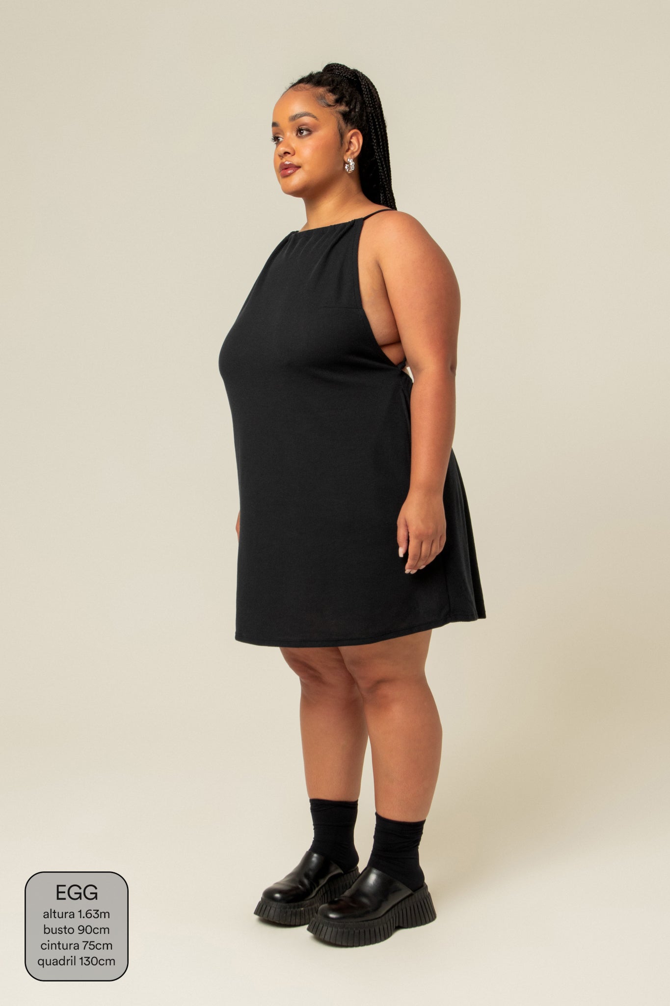 vestido comfy curto | vestido frente única